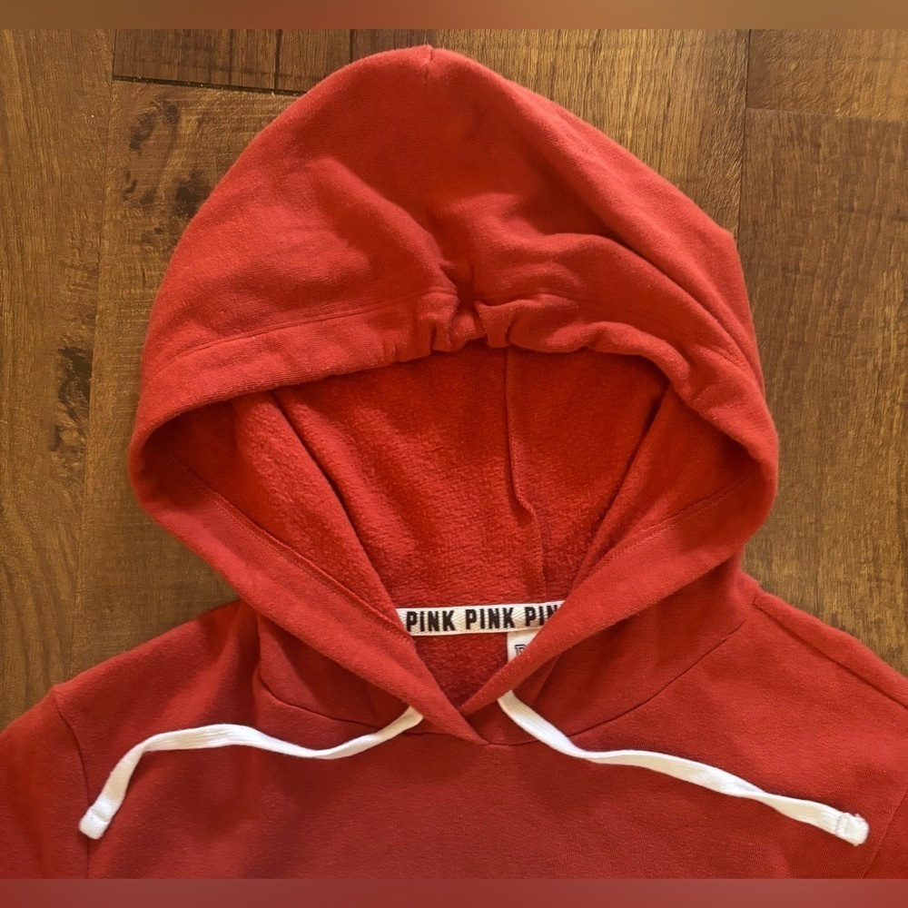 PINK Victoria’s Secret hoodie logo Sz medium - Picture 2 of 6